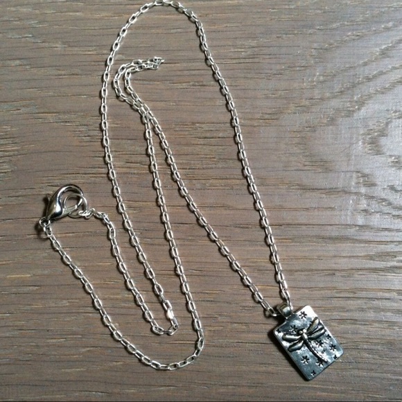 New Boho Silver tone dragonfly pendant Necklace - Picture 2 of 7